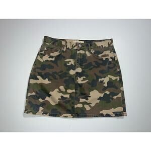 Gap women’s camouflage denim mini skirt 5